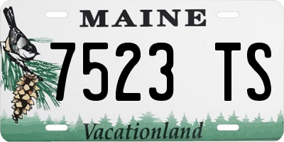 ME license plate 7523TS