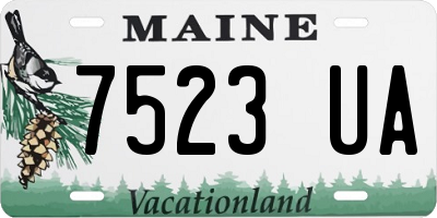 ME license plate 7523UA