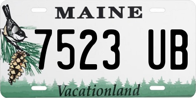 ME license plate 7523UB