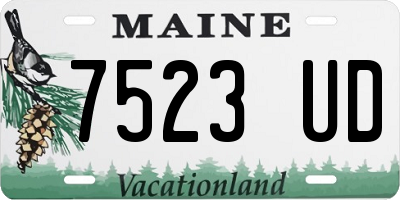 ME license plate 7523UD