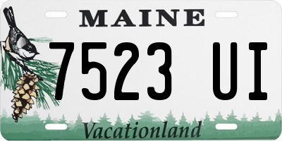 ME license plate 7523UI