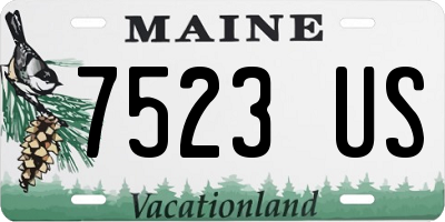 ME license plate 7523US