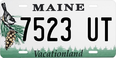 ME license plate 7523UT