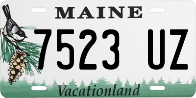ME license plate 7523UZ