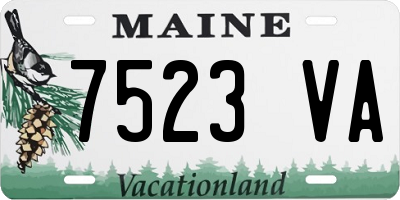 ME license plate 7523VA