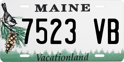 ME license plate 7523VB