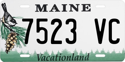 ME license plate 7523VC