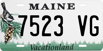 ME license plate 7523VG