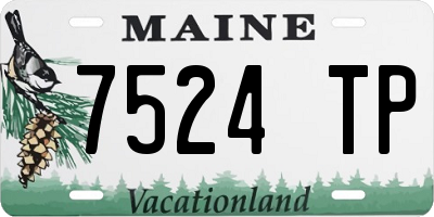 ME license plate 7524TP