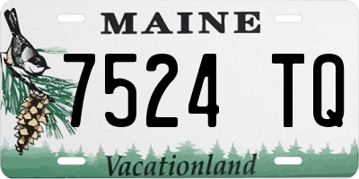 ME license plate 7524TQ