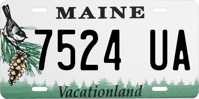 ME license plate 7524UA
