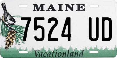 ME license plate 7524UD