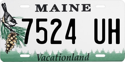 ME license plate 7524UH