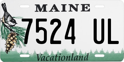 ME license plate 7524UL