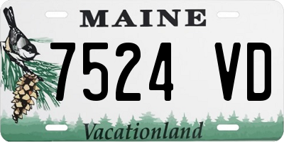 ME license plate 7524VD