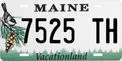 ME license plate 7525TH