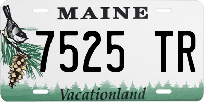 ME license plate 7525TR