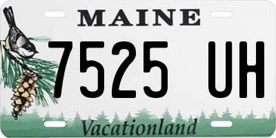 ME license plate 7525UH