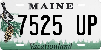 ME license plate 7525UP