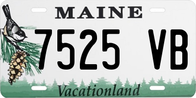 ME license plate 7525VB