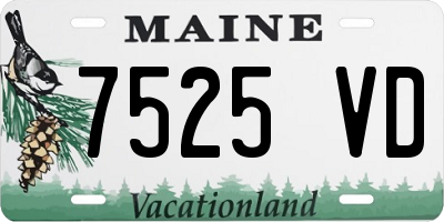 ME license plate 7525VD