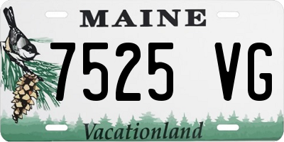 ME license plate 7525VG