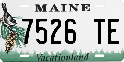 ME license plate 7526TE