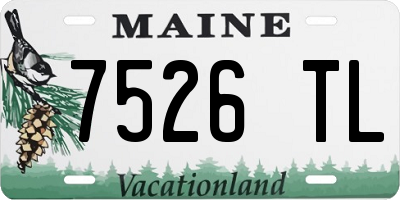 ME license plate 7526TL