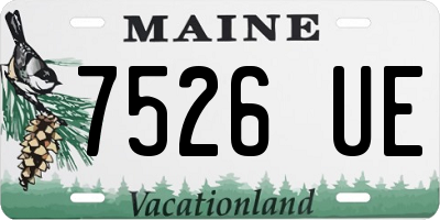 ME license plate 7526UE