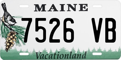 ME license plate 7526VB