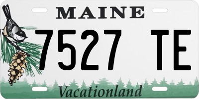 ME license plate 7527TE