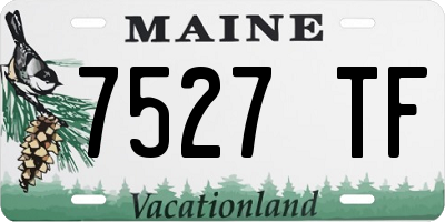 ME license plate 7527TF
