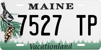 ME license plate 7527TP