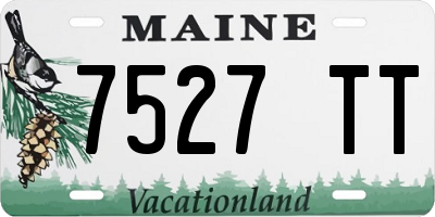 ME license plate 7527TT