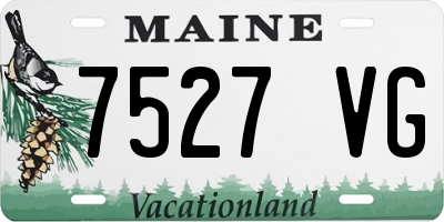 ME license plate 7527VG