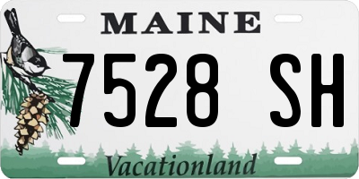 ME license plate 7528SH