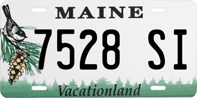 ME license plate 7528SI