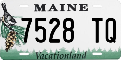 ME license plate 7528TQ