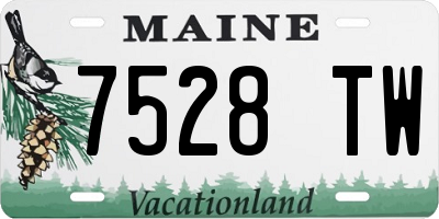 ME license plate 7528TW