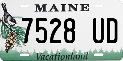 ME license plate 7528UD