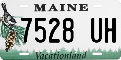 ME license plate 7528UH