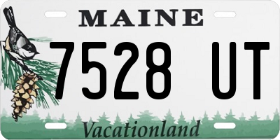 ME license plate 7528UT