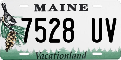 ME license plate 7528UV