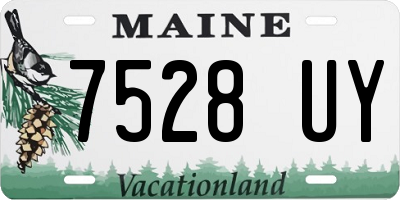 ME license plate 7528UY