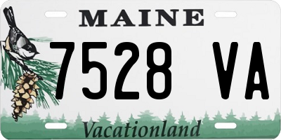 ME license plate 7528VA