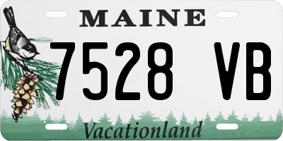 ME license plate 7528VB