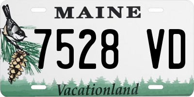 ME license plate 7528VD