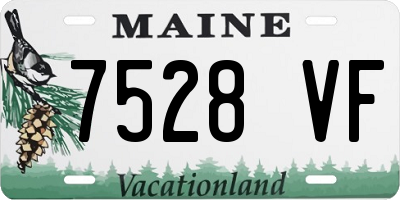 ME license plate 7528VF