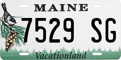 ME license plate 7529SG