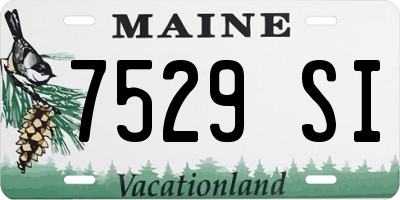 ME license plate 7529SI